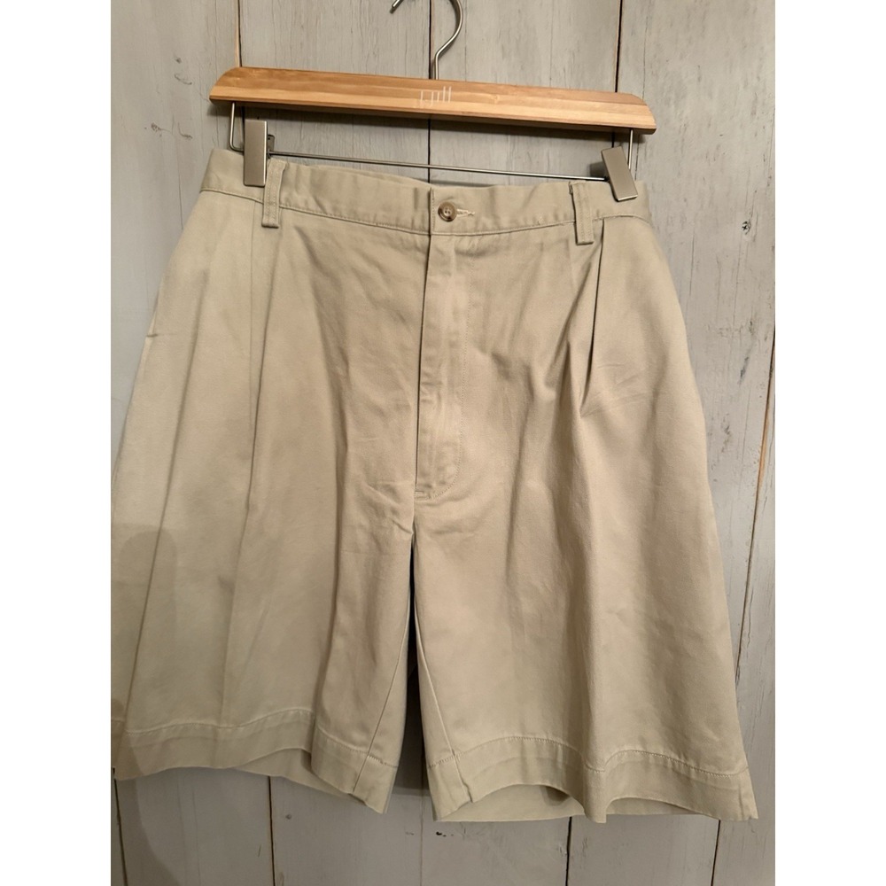 Polo Ralph Lauren Mens Khaki 9" Classic Fit‎ Pleated Twill Shorts Size 42 NWT